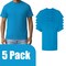 Gildan Men's Ultra Cotton Short Sleeve T-Shirt Craft Bundle for DIY Printing, Sapphire, 3–15 Pack